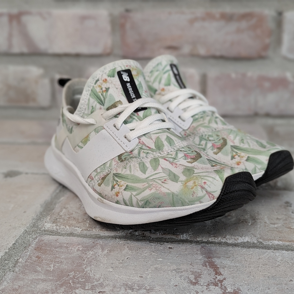 New Balance Women's FuelCore Nergize Sport V1 Sneaker Jungle Floral Leopard